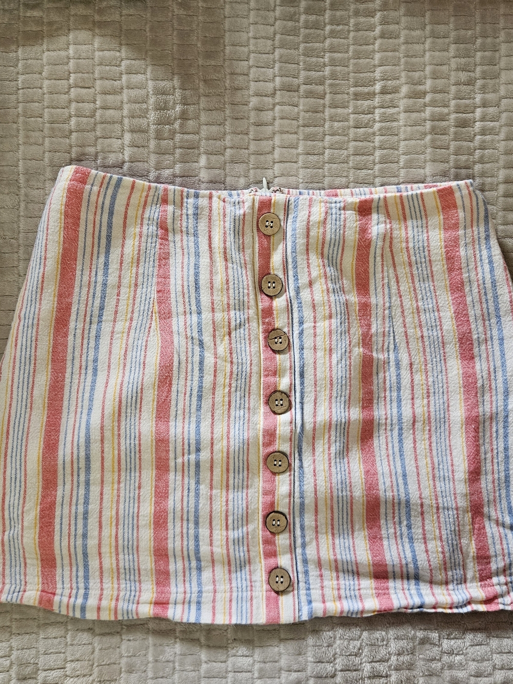 Forever 21 Striped Button-Front Skirt